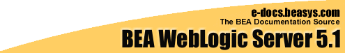 BEA WebLogic Server Release 5.1
