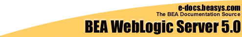 BEA WebLogic Server Release 5.0